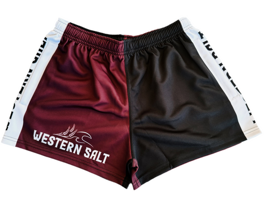 Maroon Footy Shorts
